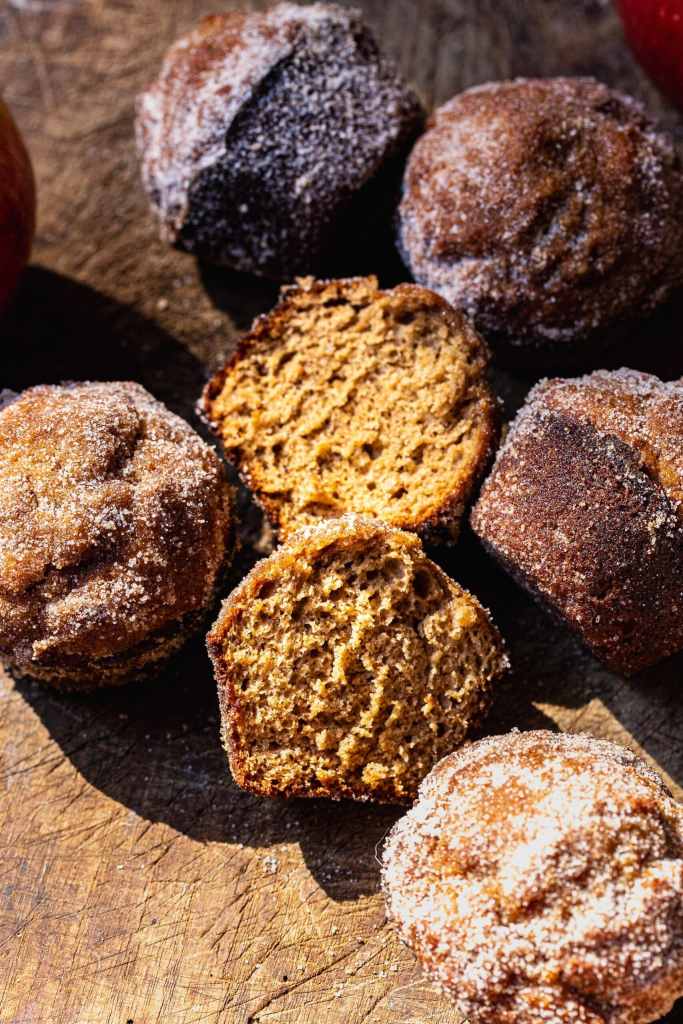 Apple Butter Doughnut Muffins