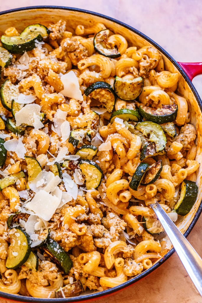 Creamy Italian Sausage Pasta with Zucchini 
